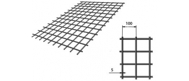 Сетка сварная (дорожная) 100х100х5мм 1,5х2м купить с доставкой в Столбовой